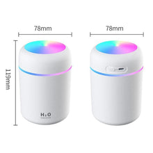 Load image into Gallery viewer, Air Humidifier Ultrasonic Aroma Essential Oil Diffuser 300ml USB Cool Mist Maker Aromatherapy with Colorful Lamp for Home Car
