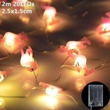 Load image into Gallery viewer, 1.5m 10Led Unicorn Snowman Snowflake Photo Clips Led Light String Wedding Festival Bar Home Party Decoration Christmas Ornament

