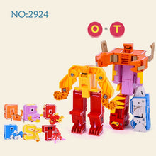 Load image into Gallery viewer, 15PCS Assembling Building Blocks  Educational Toys Action Figure Transformation Number Robot Deformation Robot Toy for Children
