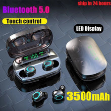 Load image into Gallery viewer, 3500mAh LED Bluetooth Wireless Earphones Headphones Earbuds TWS Touch Control Sport Headset Noise Cancel Earphone Headphone
