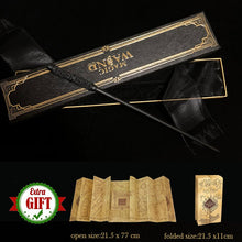 Load image into Gallery viewer, 32 Kinds of Metal Core Potter Magic Wands Cosplay Dumbledore Voldemort Lucius Malfoy Harried Magical Wand Ribbon Box with Gifts
