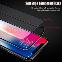 Load image into Gallery viewer, 700D Curved Edge Protective Tempered Glass For iPhone 11 Pro X XS Max XR Screen Protector Glass On For iPhone 7 6 8 6s Plus X
