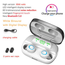 Load image into Gallery viewer, 3500mAh LED Bluetooth Wireless Earphones Headphones Earbuds TWS Touch Control Sport Headset Noise Cancel Earphone Headphone
