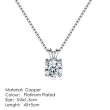 Load image into Gallery viewer, Aesthetic Charm Pendant Necklaces For Women Shine Zircon Choker Collar Chain On The Neck Jewellry Wedding Fashion Jewelry N426
