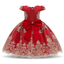 Load image into Gallery viewer, Girls Princess Kids Dresses for Girls Tutu Lace Flower Embroidered Ball Gown Baby Girls Clothes Children Wedding Party Dress
