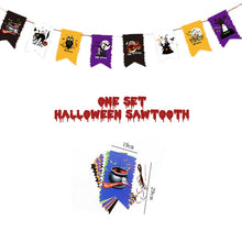 Load image into Gallery viewer, Halloween Decoration Supplies Tablecloths Straws Paper Plates Paper Cups Halloween Party Supplies Halloween Door Falg HY1
