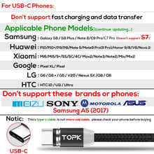 Load image into Gallery viewer, TOPK AM23 LED Magnetic USB Cable,Magnet Charger &amp; USB Type C Cable &amp; Micro USB Cable &amp; Mobile Phone Cable foriPhone 11 X 8 7Plus
