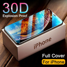 Load image into Gallery viewer, 30D Curved Full Cover Tempered Glass on For iphone 11 PRO MAX Screen Protector Protective Glass For iphone 11 X XR XS MAX Glass
