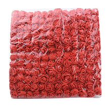 Load image into Gallery viewer, 72/144 Pieces Cheap artificial flowers MINI foam teddy bear of rose bouquet vase for home decor wedding decorative flower wreath
