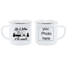 Load image into Gallery viewer, Personalized photo print Enamel MUG Coffee Milk Tea Cup Travel mug Unique Gifts
