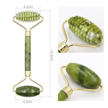 Load image into Gallery viewer, 1pc 8 Sizes Facial Massage Roller Plate Double/Single Heads Jade Stone Massager Eye Face Neck Thin Lift Relax Slimming Tools
