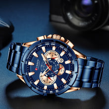 Load image into Gallery viewer, CURREN Wrist Watch Men Waterproof Chronograph Military Army Stainless Steel Male Clock Top Brand Luxury Man Sport Watches 8363
