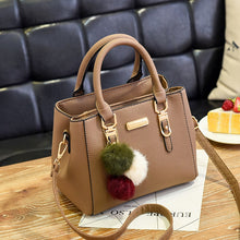 Load image into Gallery viewer, Yogodlns women beading pendant handbag ladies embossed shoulder bag ladies Messenger bag hairball bags high quality bag
