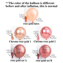 Load image into Gallery viewer, 20pcs 12Inch Rose Gold Balloons Confetti Chrome Balloon Birthday Party Decors Wedding Decorations New Year Decor Globos Metallic
