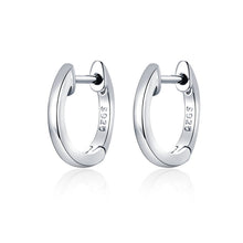 Load image into Gallery viewer, [FIRST 1 HOUR, BUY 4 SAVE 10%] bamoer Sterling Silver 925 Hoop Earrings for Women Tiny Ear Hoops Rose Gold Color SCE808
