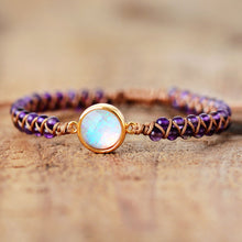 Load image into Gallery viewer, Stone Wrap Bracelets Femme Amethysts Opal String Braided Yoga Friendship Bracelet Bangle Bohemian Jewellery
