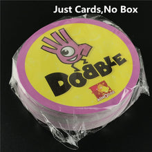 Load image into Gallery viewer, Dobble 16 styles Spot It Card Game Toy Iron Box Sport Go Camping Hip Kids Board Games Gift Animals Alphabet123
