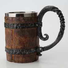 Load image into Gallery viewer, New arrival Viking wood style Beer mug as christmas gift DP179
