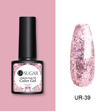 Load image into Gallery viewer, UR SUGAR 7.5ml Matte Nail Gel Polish Purple Series Hybrid Varnish Nail Art Semi Permanent UV Gel Varnish Soak Off Matte Top Coat
