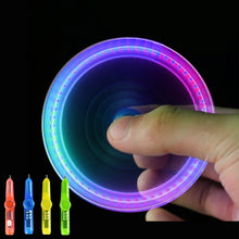 Load image into Gallery viewer, Interesting toy Fingertip Rotating spinner Gyro toy Pen Led Luminous  Gyro Pen Office ADHD EDC Anti Stress kinetic desk toy
