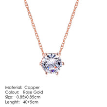Load image into Gallery viewer, Aesthetic Charm Pendant Necklaces For Women Shine Zircon Choker Collar Chain On The Neck Jewellry Wedding Fashion Jewelry N426
