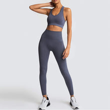 Load image into Gallery viewer, 2020 Women's Yoga Set Seamless Sportswear 2-Piece Gym Yoga Clothes Sports Bra + Leggings Running Wear Skinny Sports Set Suits L
