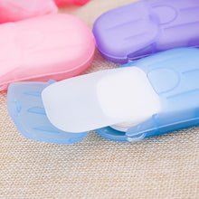 Load image into Gallery viewer, 1/2/3/4/5 Boxes Disinfecting Paper Soaps Washing Hand Mini Disposable Scented Slice Sheets Foaming Soap Case Paper (1Box=20pcs)
