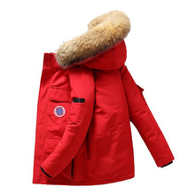 Load image into Gallery viewer, 90%Down Jackets Men Winter Jacket Men Fashion Thick Warm Parkas Fur White Duck Down Coats Casual Man Waterproof Down Jackets 165
