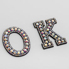 Load image into Gallery viewer, A-Z 1pcs  Rhinestone English Alphabet Letter Applique 3D Iron On letters Patch For Clothing Badge Paste For Clothes Bag Shoes
