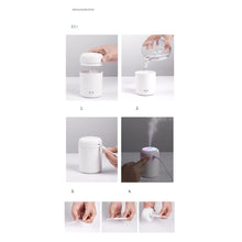 Load image into Gallery viewer, Air Humidifier Ultrasonic Aroma Essential Oil Diffuser 300ml USB Cool Mist Maker Aromatherapy with Colorful Lamp for Home Car
