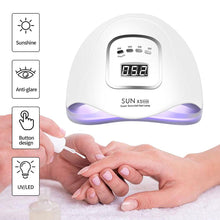 Load image into Gallery viewer, LED Nail Lamp for Manicure 80/54W Nail Dryer Machine UV Lamp For Curing UV Gel Nail Polish With Motion sensing LCD Display
