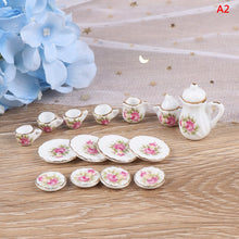 Load image into Gallery viewer, 15/8/9/4/2Pcs 1:12 Dolls House Miniature Mugs Dish Cups Pot Set Direction Furniture Toys Coffee Tea Cups Dollhouse Accessory
