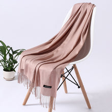 Load image into Gallery viewer, Fashion Solid Color 2020 Women Scarf Winter Hijabs Tessale Tassels Long Lady Shawls Cashmere Like Pashmina Hijabs Scarves Wraps

