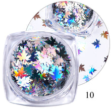 Load image into Gallery viewer, Holographic Powder on Nails Laser Silver Glitter Chrome Nail Powder DIP Shimmer Gel Polish Flakes for Manicure Pigment CH1028-4

