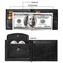 Load image into Gallery viewer, Fashion Men Wallet Casual Multi-card Position Credit Card Holder Ultra Thin Coin Purse For Men Portable Bifold Male Clutch Bag
