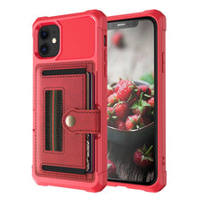 Load image into Gallery viewer, Luxury Card magnetic holder Phone Case For iPhone 12 Pro 11 Pro Max XR XS Max X 7 8Plus Wallet Leather Soft TPU Protection Cover
