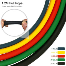 Load image into Gallery viewer, 11 pcs Yoga Band Tube Resistance Bands Set Fitness Elastic Rubber Band Training Workout Expander Pull Rope Gym Fitness Equipment
