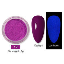 Load image into Gallery viewer, 1Box Sugar Nail Powder Glitter Nail Dust Powder Laser Gradient Nail Pigment Coloful Glitter Nail Art Decoration Accessories
