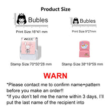 Load image into Gallery viewer, Customized Name Stamp Waterproof Toy Baby Student Clothes Chapter Wash Not Faded Children's Seal Customize DIY Clothing-Stamps
