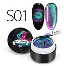 Load image into Gallery viewer, Venalisa 9D Gel Varnish Cat Eye Magic Chameleon Gel Varnish Nail Manicure Galaxy Starry Magnetic Multicolor 5ml Nail Gel Polish
