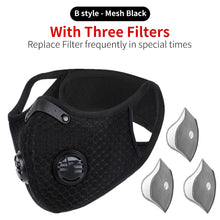 Load image into Gallery viewer, WEST BIKING Sport Face Mask Activated Carbon Filter Dust Mask PM 2.5 Anti-Pollution Running Training MTB Road Bike Cycling Mask
