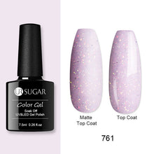 Load image into Gallery viewer, UR SUGAR Nude Glitter Gel Nail Polish Varnish Pink Rose Gold Shimmer Soak Off UV LED Nails Gel varnish  7.5ml
