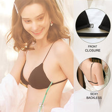 Load image into Gallery viewer, Front Closure Bra Sexy Women Bralette AB Cup Bras for Female Brassiere Underwear Wireless Bra Lingerie Solid Color Black/White
