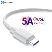 Load image into Gallery viewer, Coolreall Type C Cable 5A Quick Charge For Samsung S20 S9 USB-C Fast Charge Mobile Phone Charging For Redmi Xiaomi HUAWEI P40 30

