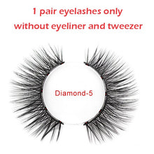 Load image into Gallery viewer, Magnetic False Eyelashes No Glue Full Eye 5 Magnet Reusable Fake Eyelashes Natural Soft Eyelashes Extension Magnetic Eyelash Kit
