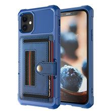 Load image into Gallery viewer, Luxury Card magnetic holder Phone Case For iPhone 12 Pro 11 Pro Max XR XS Max X 7 8Plus Wallet Leather Soft TPU Protection Cover
