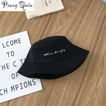 Load image into Gallery viewer, Men Women Bucket Hats women Street Style Harajuku Letters Print Outdoor Sunscreen Cotton travel Hunting Cap hats wholesale
