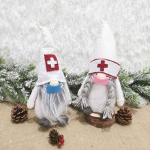 Load image into Gallery viewer, 2020 new Christmas decorations doctors and nurses faceless dolls Christmas elves decoration gifts Christmas dolls
