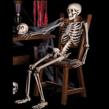 Load image into Gallery viewer, Full Size Human Skeleton Halloween Party Decoration Poseable Skull Lifelike Human Body Model Party Festival Decorations Props
