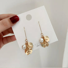 Load image into Gallery viewer, Abdoabdo Pearl Long Tassel Earrings For Women Ear Wire Drop Earrings Jewelry Earrings Gold Earrings Pendientes Mujer Moda 2019
